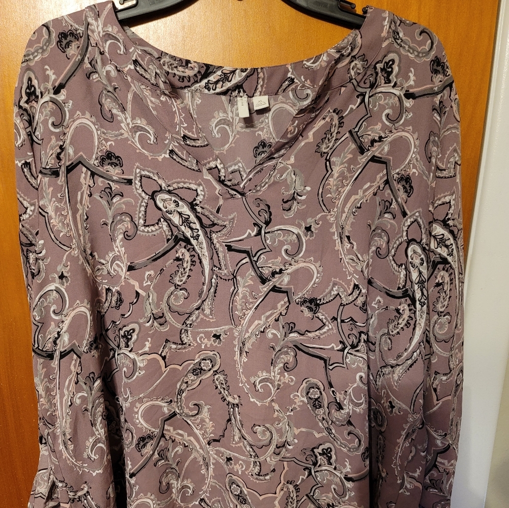 Mauve xl blouse